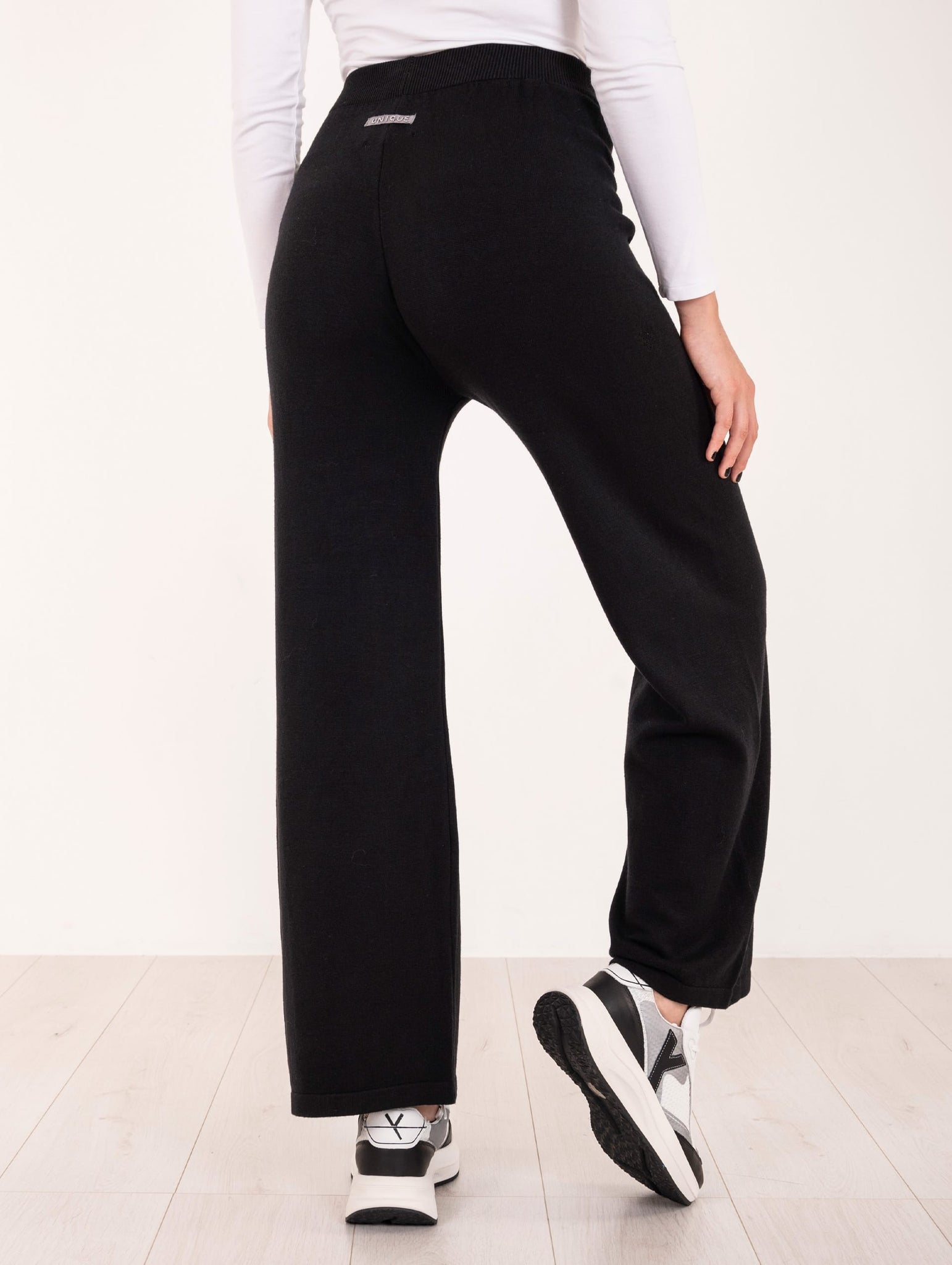 Pantalone Brand Unique in Maglia Nero