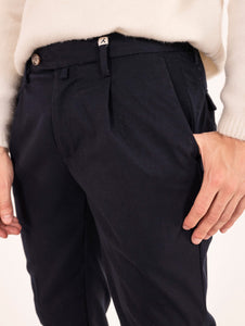 Pantalone Chino Myths in Viscosa Blu