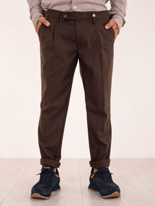 Pantalone Chino Myths in Viscosa Marrone