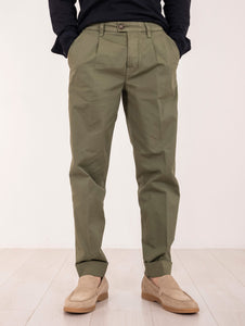 Pantalone Chino Re-Hash Santos in Cotone Salvia