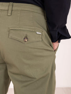 Pantalone Chino Re-Hash Santos in Cotone Salvia