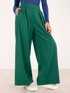 Pantalone Daniele Fiesoli in Viscosa Verde