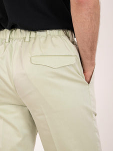 Pantalone Devore in Solaro Super Light 120 Verde Mela