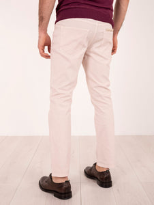 Pantalone Devore in Supima Cotton Cannetè Rosa