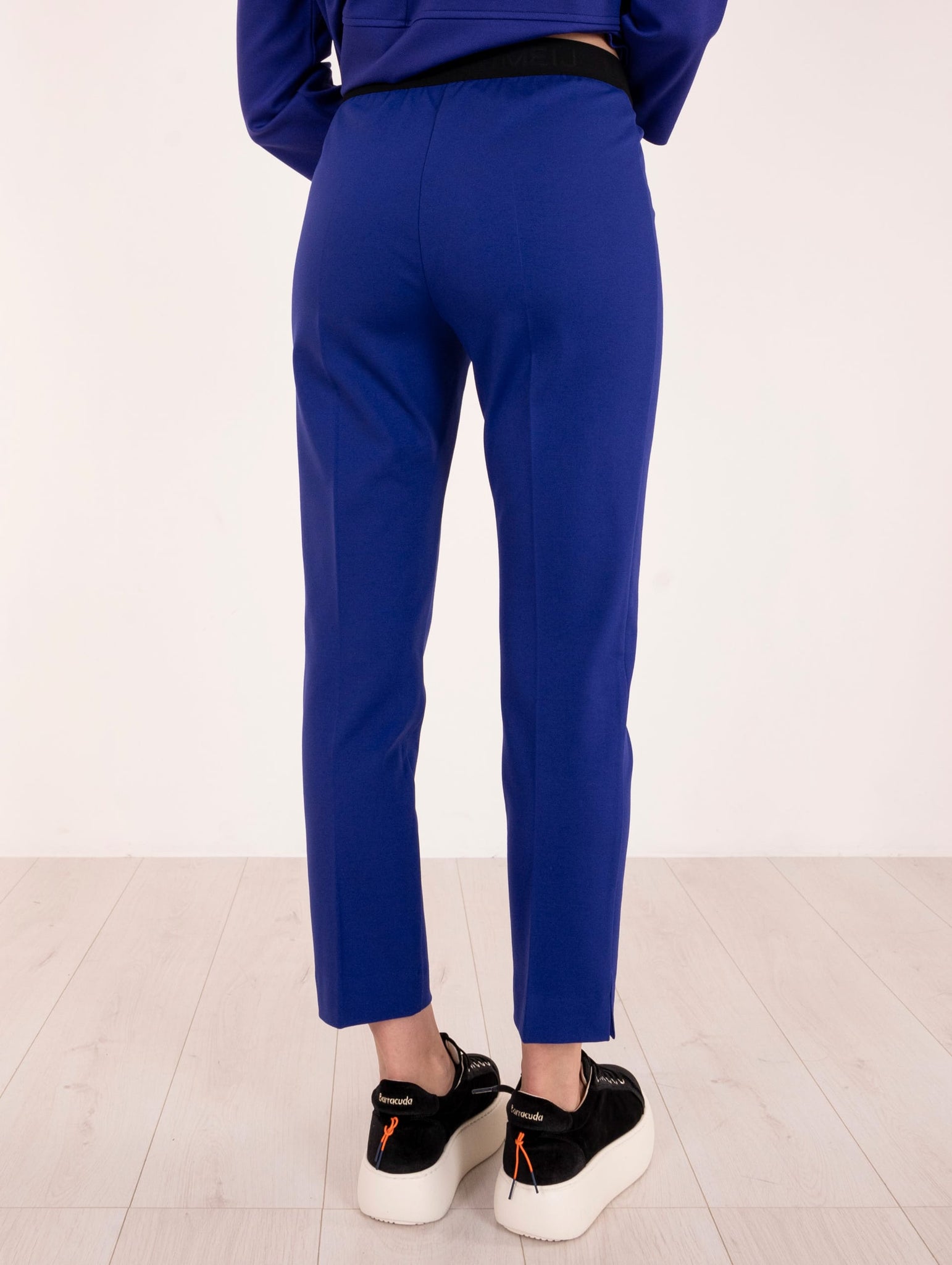 Pantalone Meimeij Punto Milano con Elastico Ametista