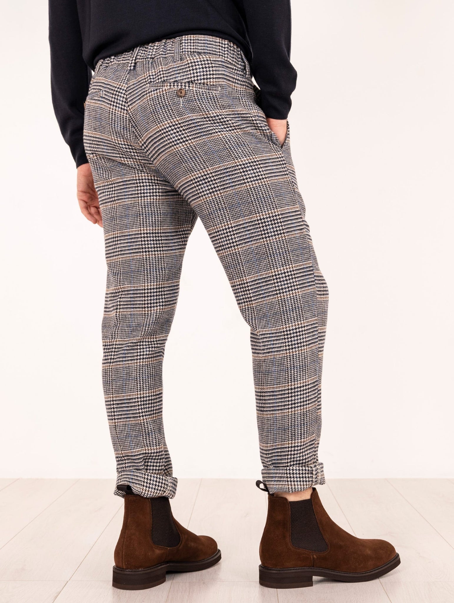 Pantalone Myths in Cotone e Lana Check