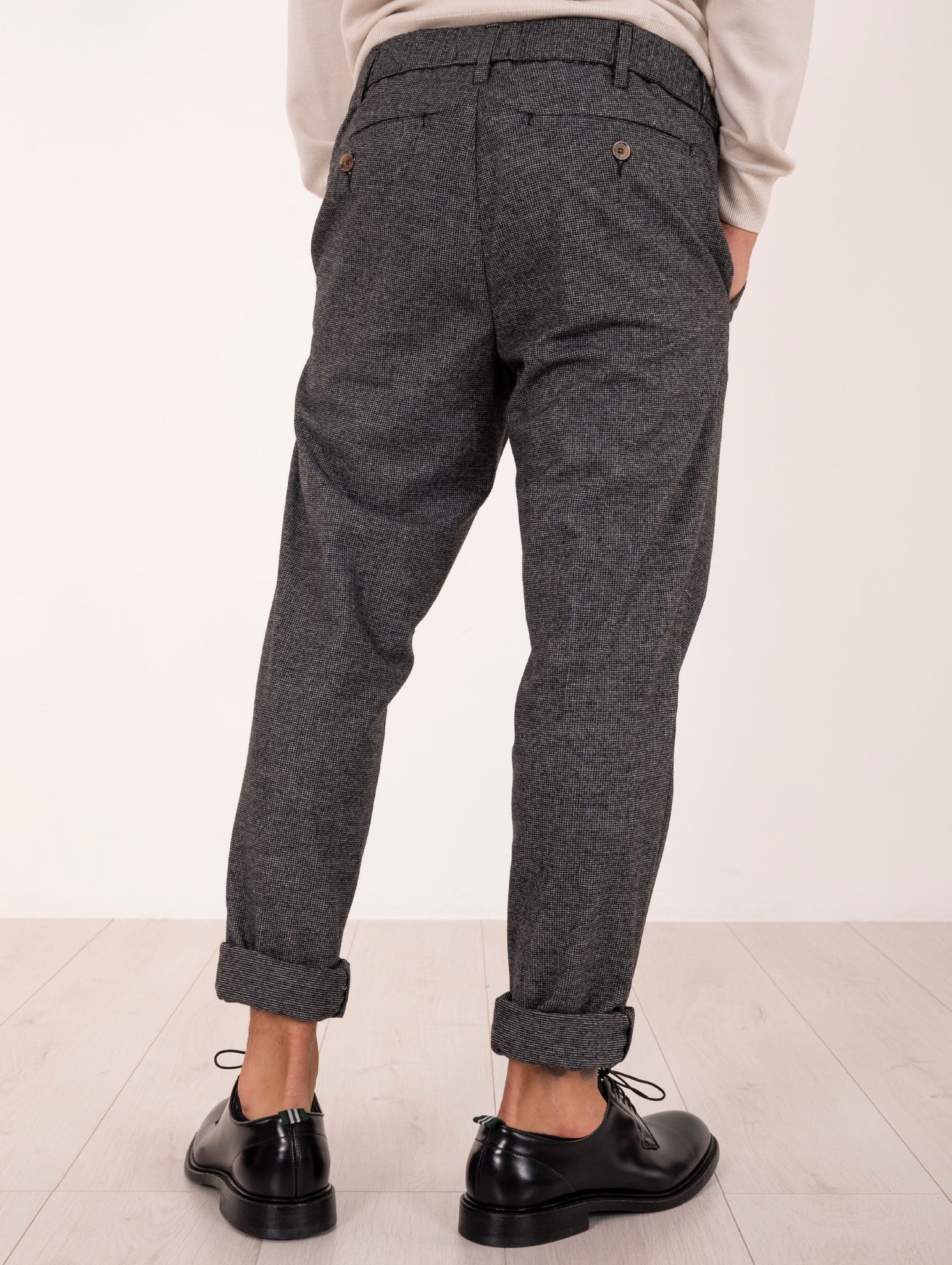 Pantalone Myths in Viscosa Micro Pied de Poule