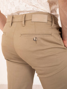 Pantalone Re-Hash in Cotone e Lyocell Beige