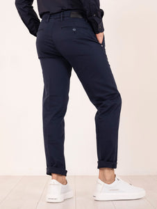 Pantalone Re-Hash in Cotone e Lyocell Blu