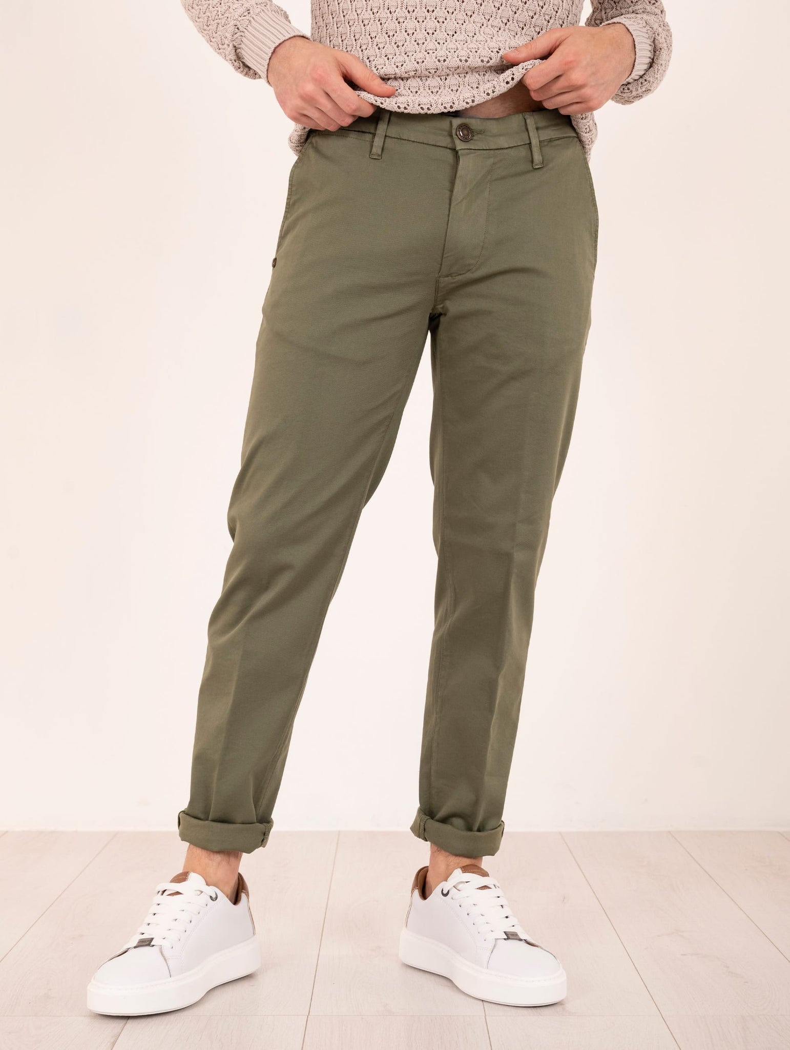 Pantalone Re-Hash in Cotone e Lyocell Militare