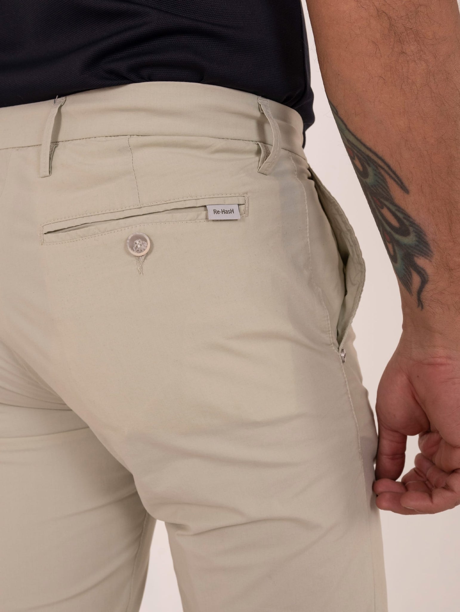 Pantalone Re-Hash in Lyocell e Cotone Menta