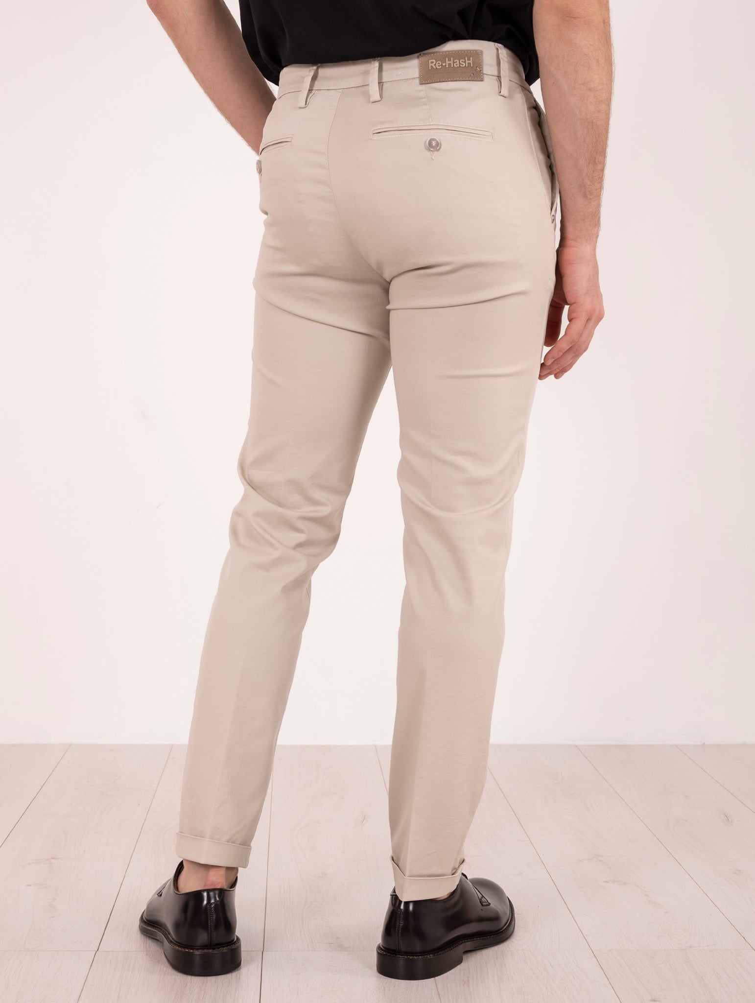 Pantalone Re-Hash in Tencel Avorio