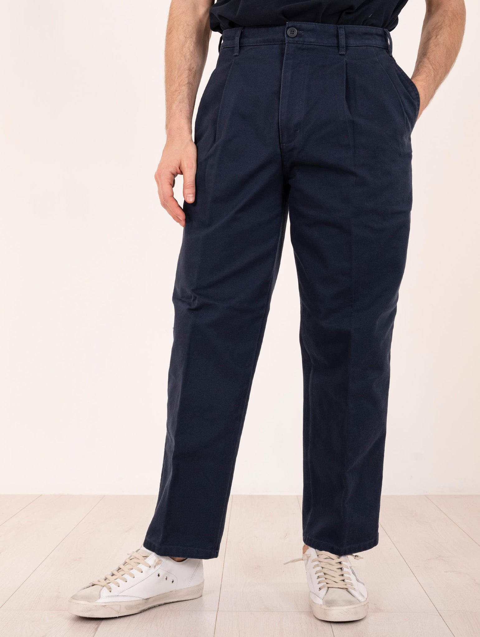 Pantalone Relaxed Dockers in Cotone Riciclato Navy