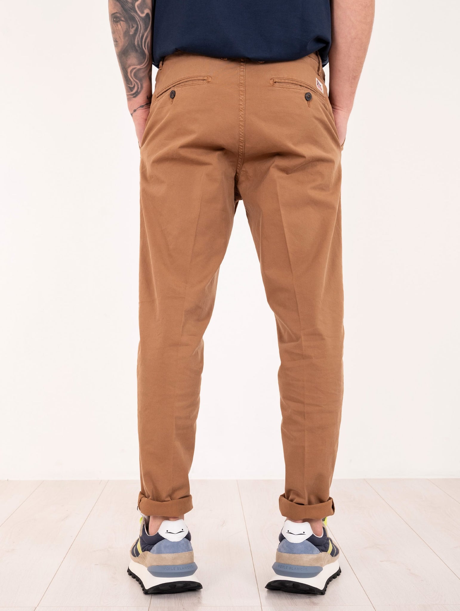 Pantalone Roy Roger's Day Off in Gabardina Cognac