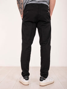 Pantalone Roy Roger's Day Off in Gabardina Nero