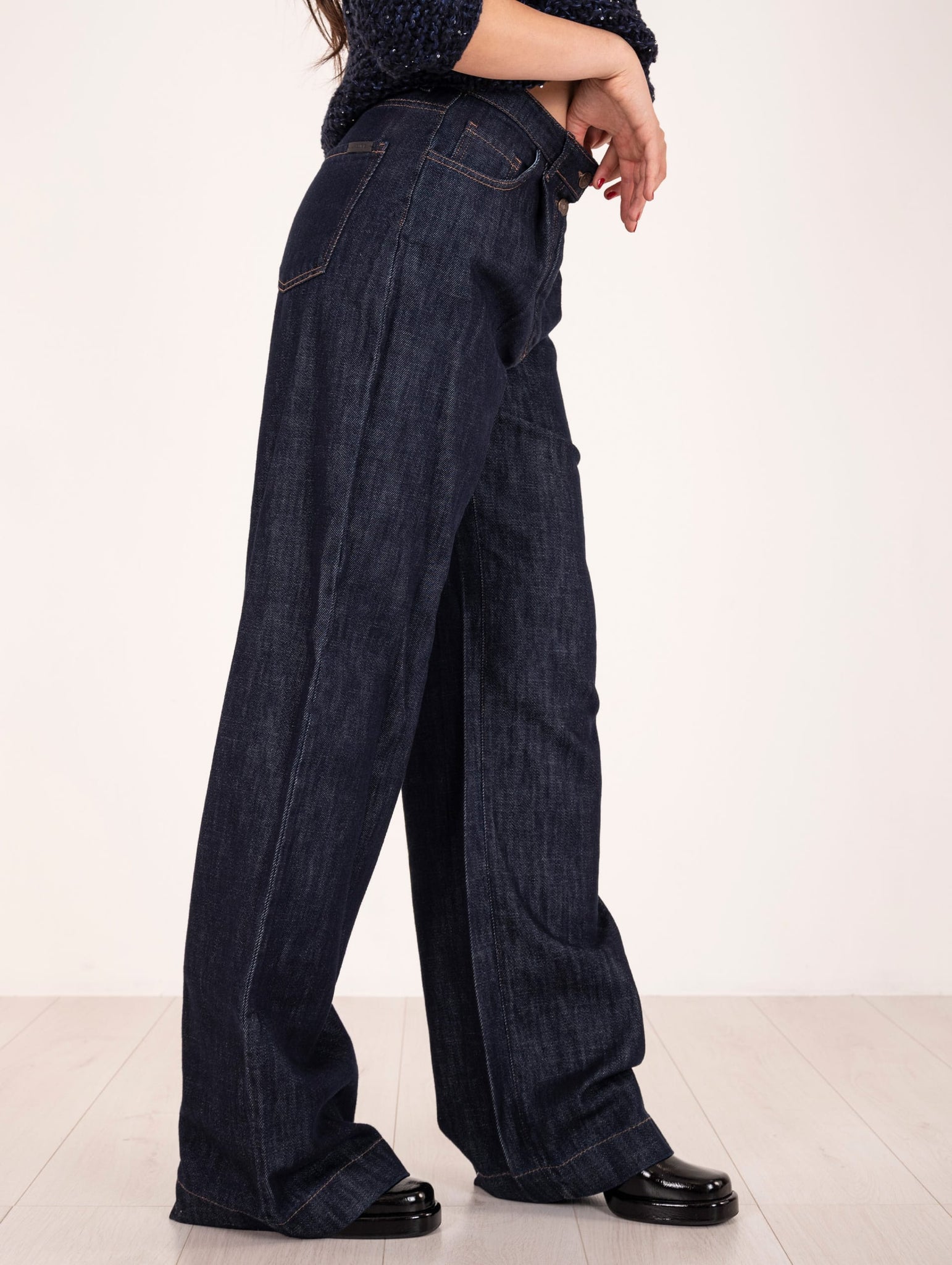 Pantalone Sabeti J-Cube in Denim Scuro