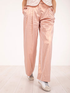 Pantalone Shiny Alysi in Viscosa Rame