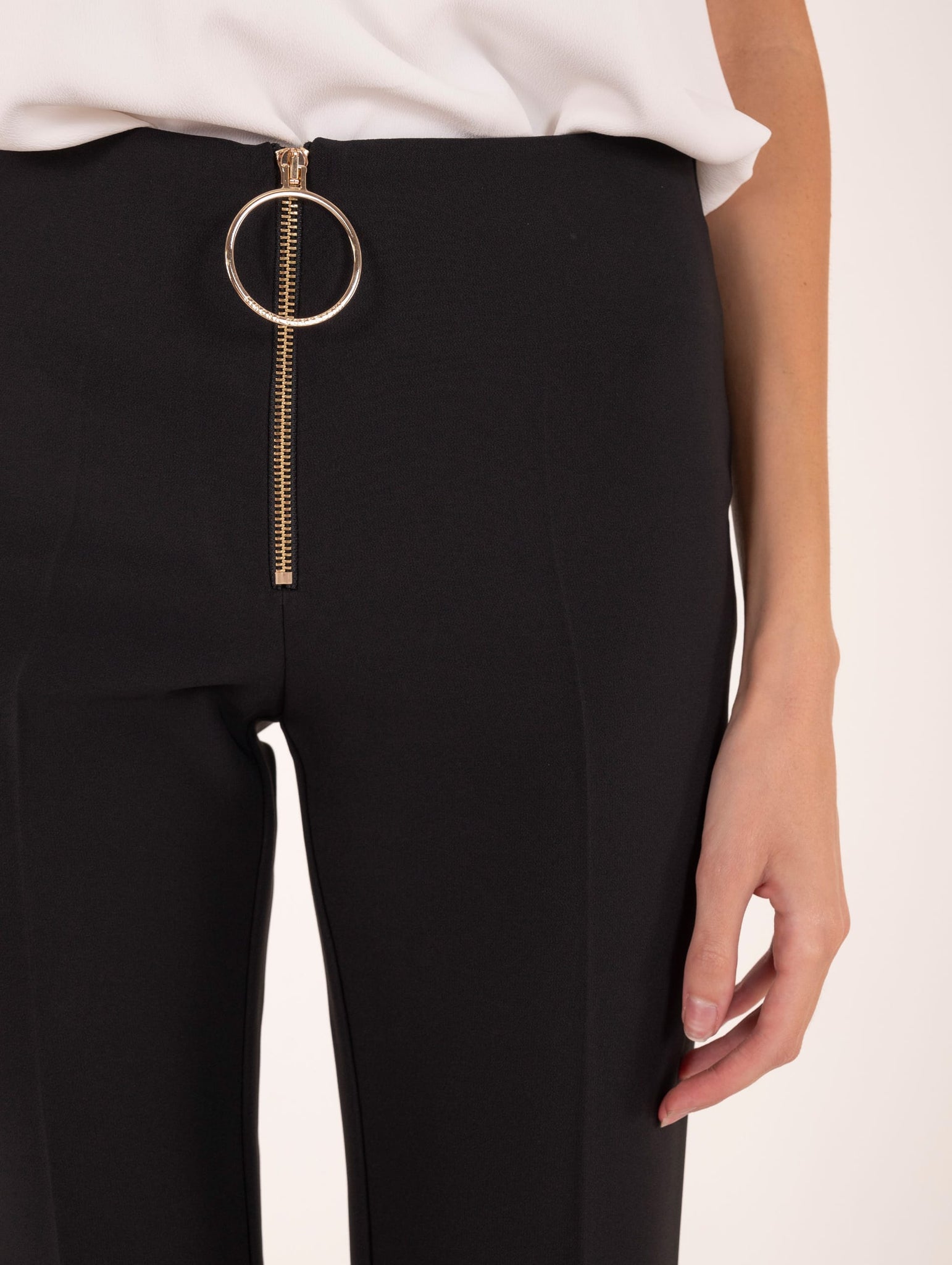 Pantalone Simona Corsellini in Cadì Bistretch Nero