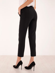 Pantalone Simona Corsellini in Crepe Nero