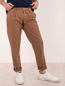 Pantaloni Myths Fresco Lana Cognac