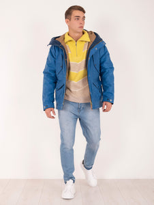 Parka Manifattura Ceccarelli Fisherman in Cotone Idrorepellente Bluette