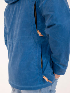 Parka Manifattura Ceccarelli Fisherman in Cotone Idrorepellente Bluette