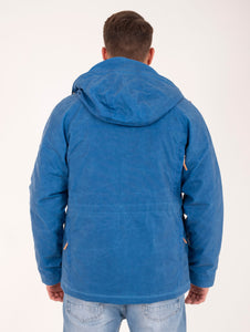 Parka Manifattura Ceccarelli Fisherman in Cotone Idrorepellente Bluette