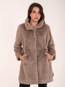 Parka Violanti in Ecofur Taupe