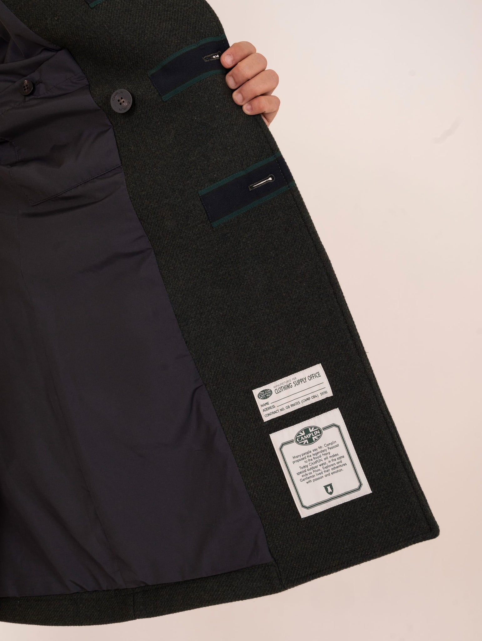 Peacoat Camplin ¾ Verde Inglese