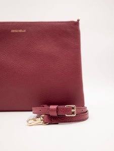 Pochette Best Crossbody Coccinelle in Pelle Martellata Rossa