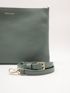 Pochette Best Crossbody Coccinelle in Pelle Martellata Salvia