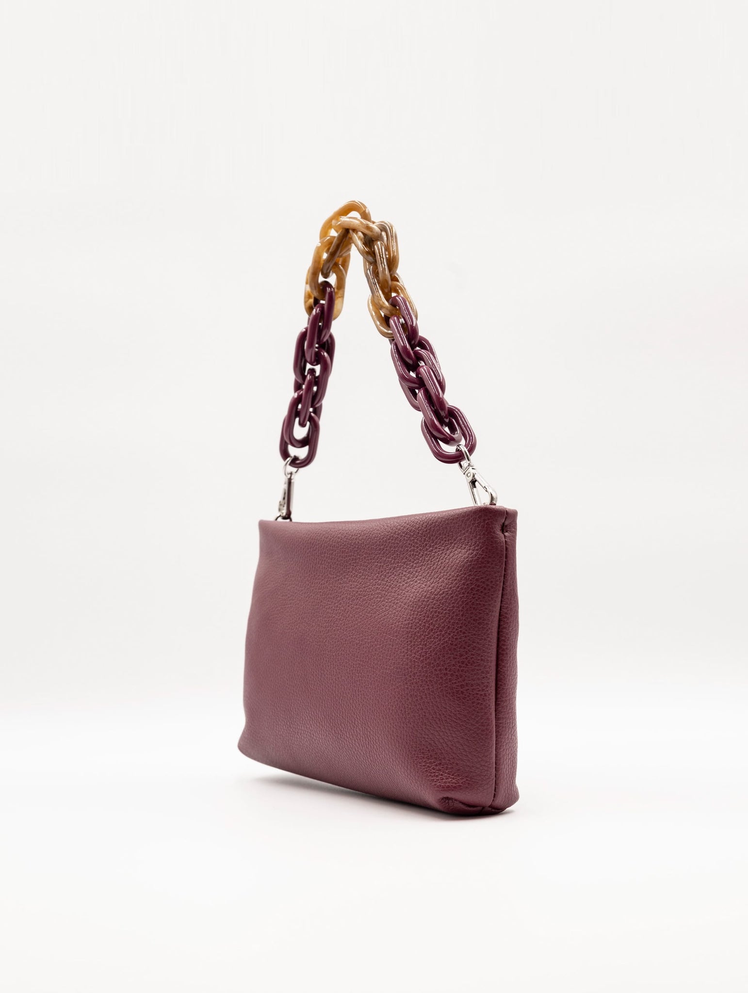 Pochette Brenda Gianni Chiarini in Pelle Martellata Bordeaux