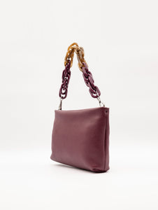 Pochette Brenda Gianni Chiarini in Pelle Martellata Bordeaux