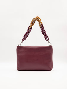 Pochette Brenda Gianni Chiarini in Pelle Martellata Bordeaux