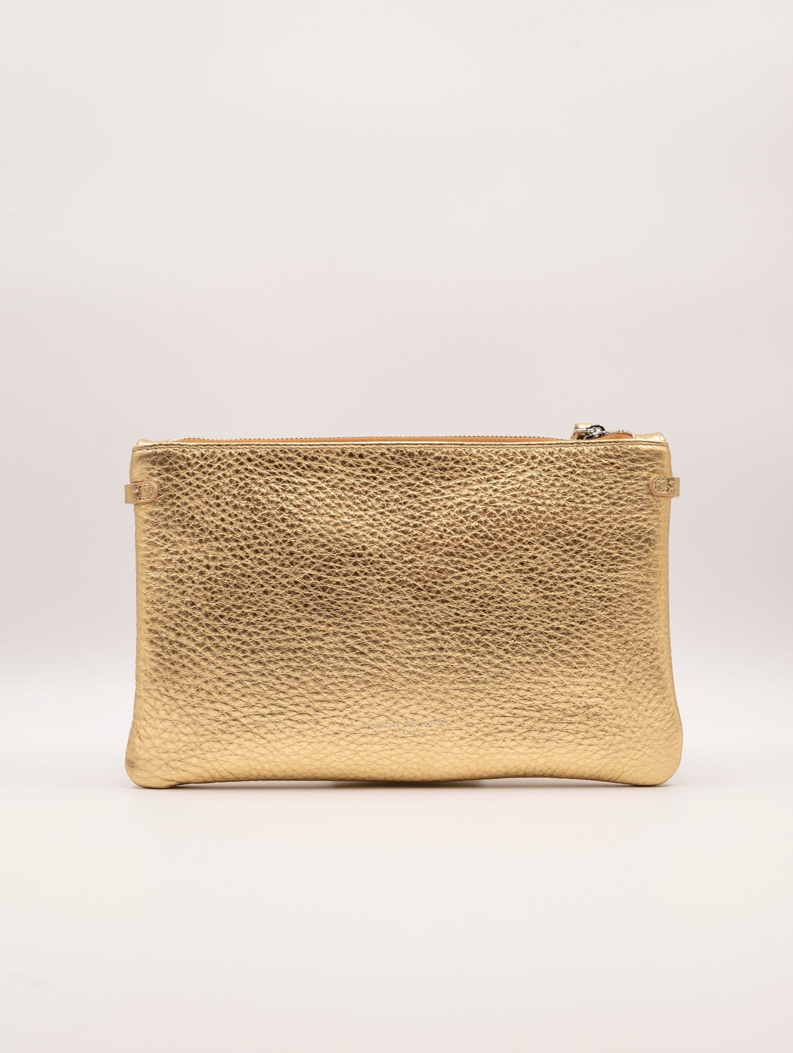 Pochette Hermy Gianni Chiarini in Pelle Laminata Oro