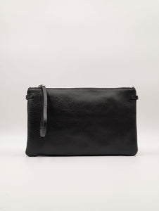 Pochette Hermy Gianni Chiarini in Pelle Martellata Nera