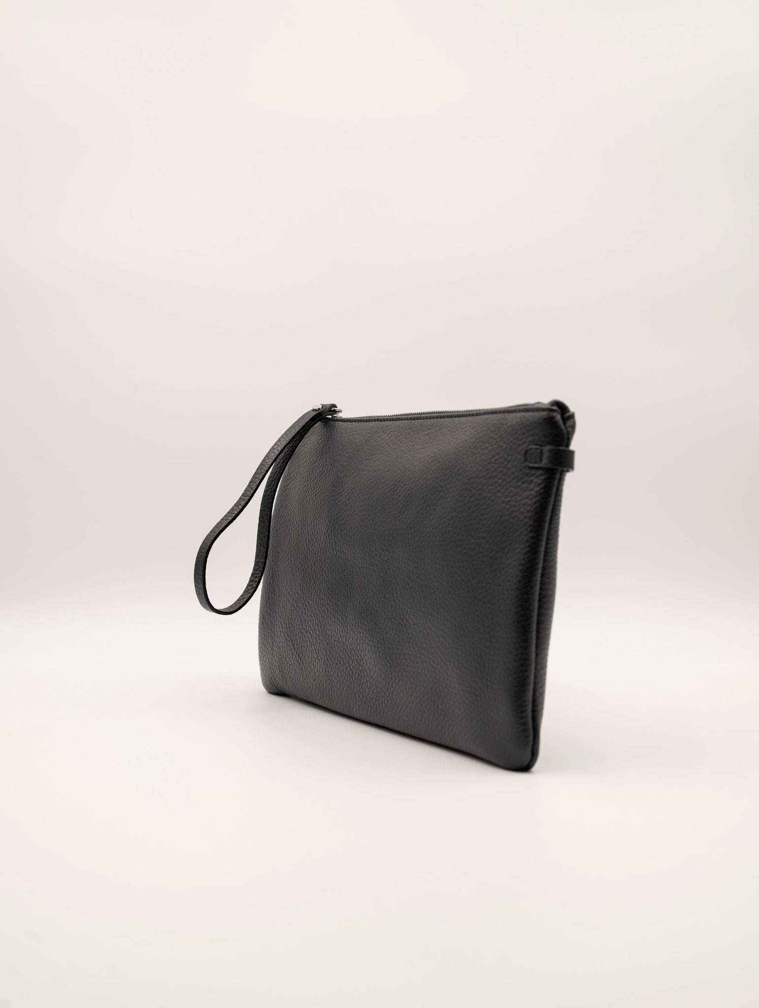 Pochette Hermy Gianni Chiarini in Pelle Martellata Nera