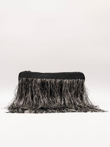 Pochette Simona Corsellini The Party Edition con Frange Nera e Argento