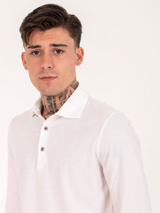 Polo Camicia Portofino H953 in Cotone Bianco