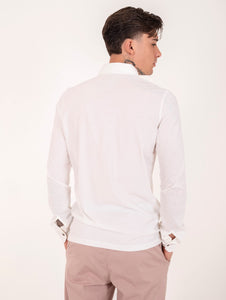 Polo Camicia Portofino H953 in Cotone Bianco