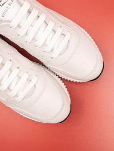 Sneakers Voile Blanche Jinnie in Pelle Ghiaccio