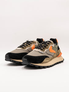 Sneakers Voile Blanche Qwark Hype Man Militare e Nero